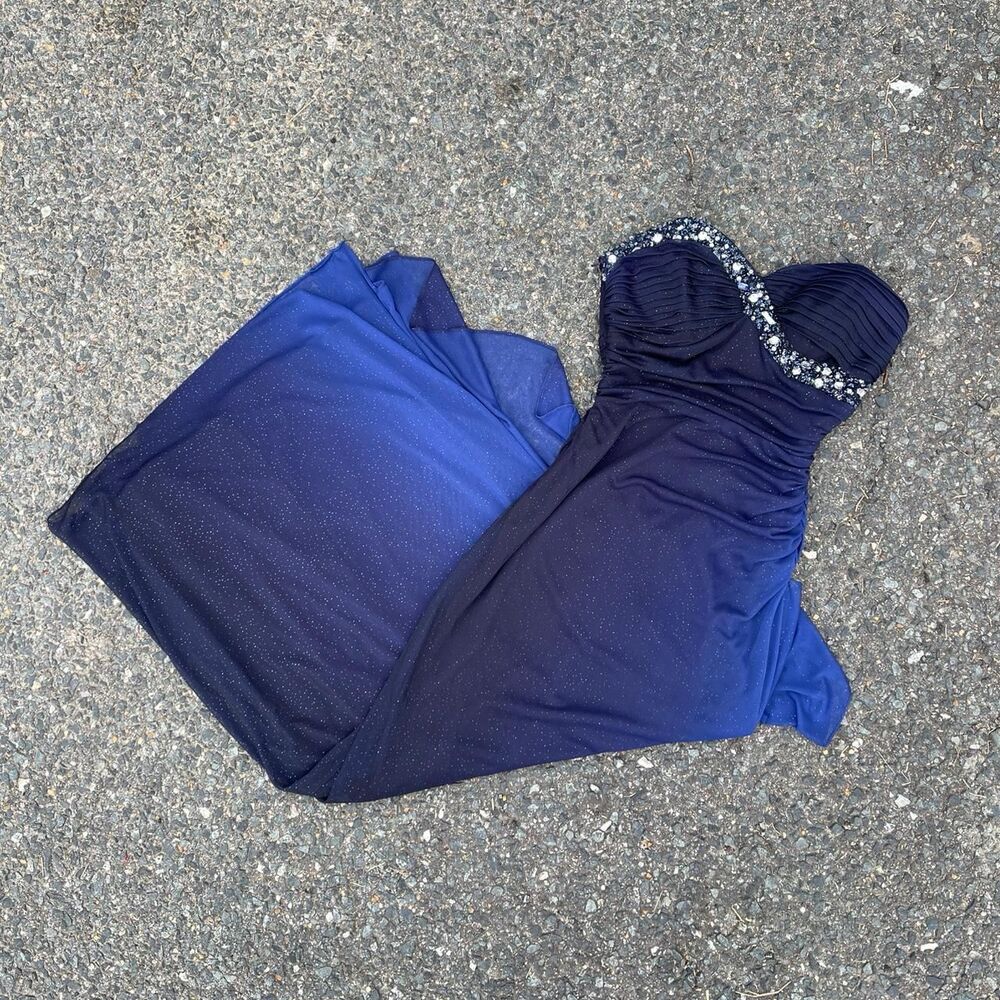Blondie-nites Women's Navy and Blue Dress